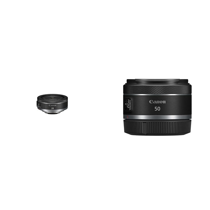 Canon RF 28mm F2.8 STM Pancake-Objektiv für Kameras der EOS R Serie & RF 50mm F1.8 STM Objektiv | Ko