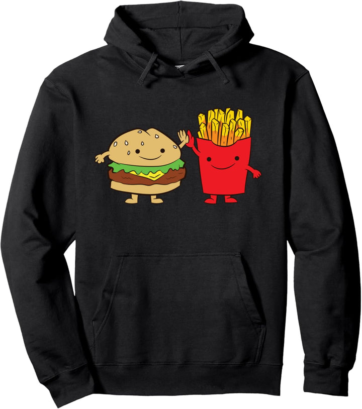 Hamburger Burger Fast Food Pommes Burger Pullover Hoodie