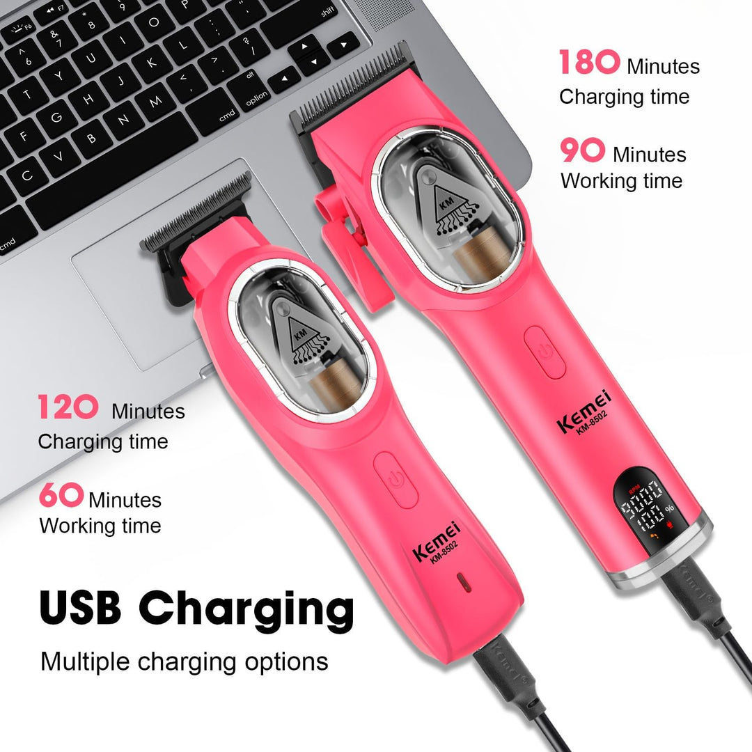 KEMEI 8502 Professionelle Haarschneidemaschinen Set für Männer, Elektrische Schnurlose Haarschneidem