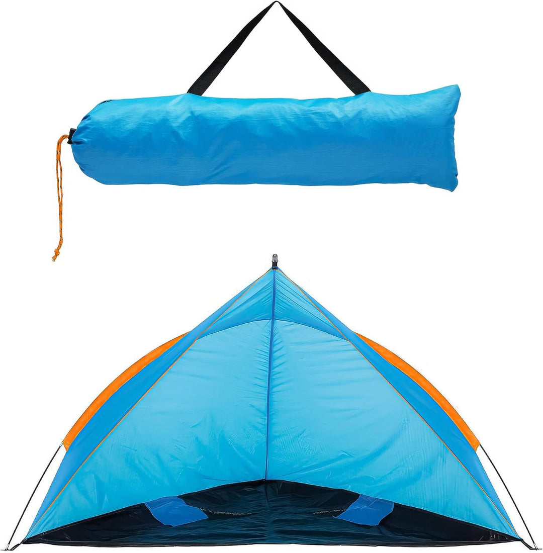 Blumixx Pop Up Strandmuschel für 2–3 Personen – Windschutz & Sonnenschutz Strand Zelt, kompakt faltb