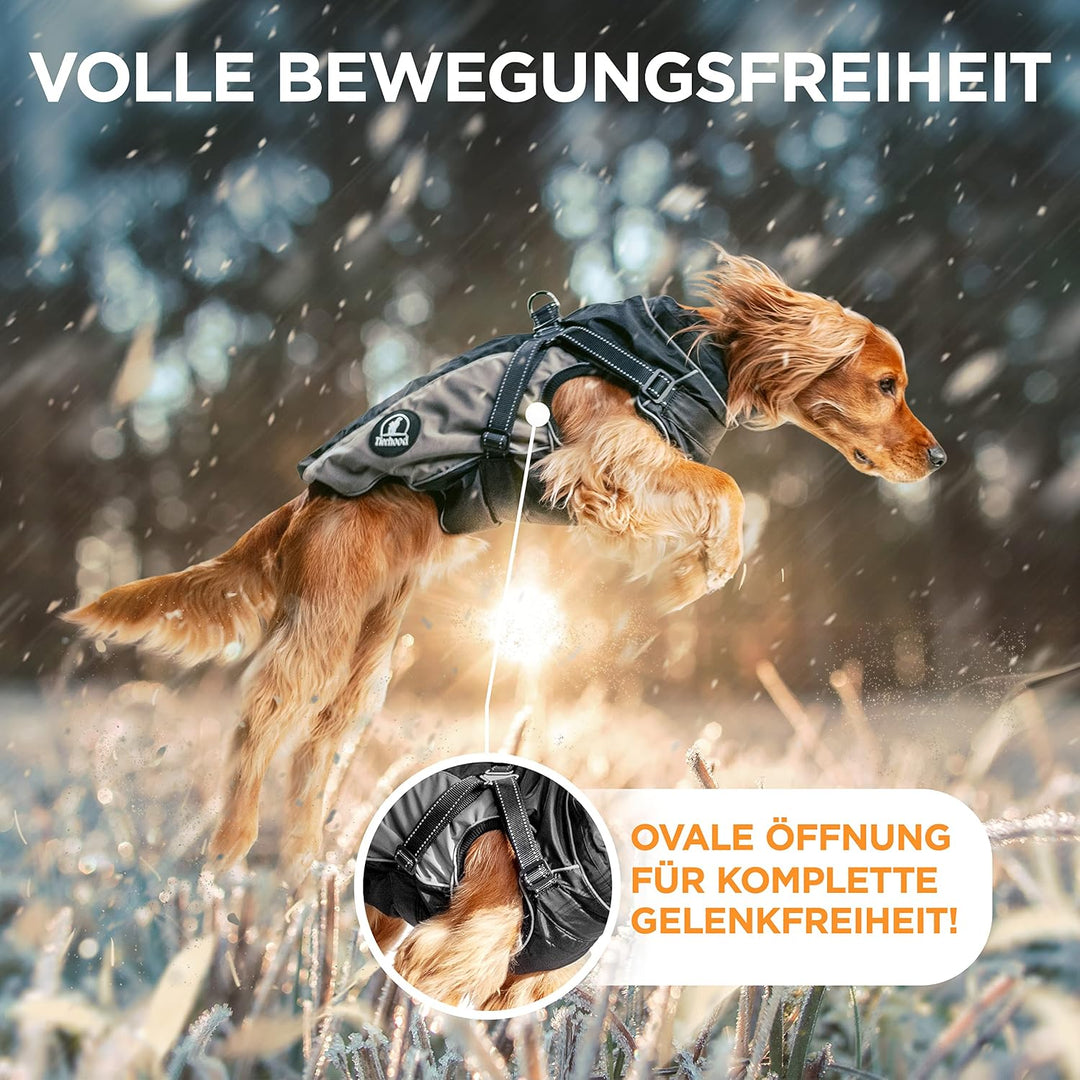Regenmantel Hund - Hunderegenmantel wasserdicht- Reflektierende Regenjacke Hund - Hundemantel inkl.
