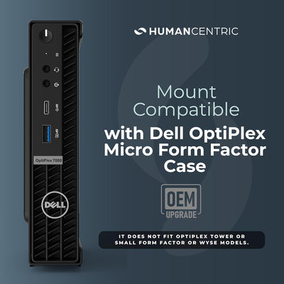 HumanCentric Mount Kompatibel mit Dell OptiPlex Micro Form Factor Gehäuse, VESA, Untertisch und Wand