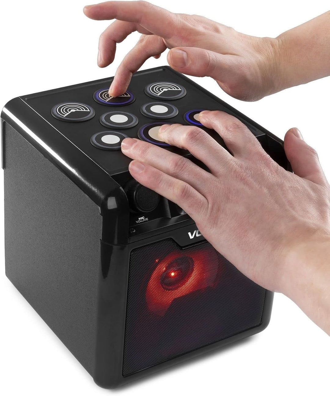 Vonyx SBS50B-DRUM Karaoke Maschine für Kinder mit Drum Pads, inkl. Mikrofon, Bluetooth, Party Lautsp