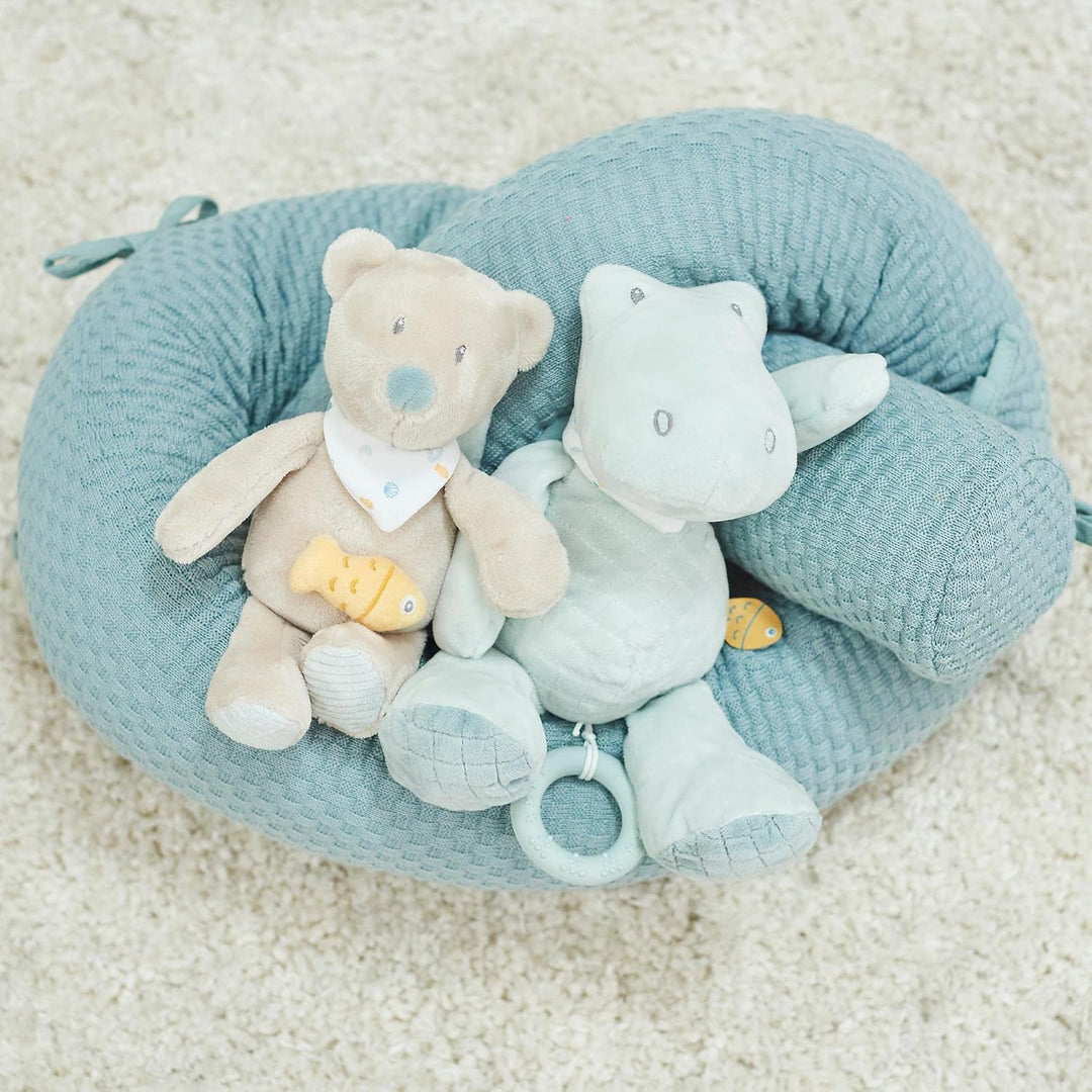 Nattou Spieluhr aus Polyester, Krokodil Romeo, Wiegelied «La-Le-Lu», Mit Ring, Ca. 30 cm, Romeo, Jul