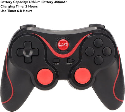 Wireless Gaming Controller, X3 Computer Game Controller Wiederaufladbares Gamepad Fit für Android fü