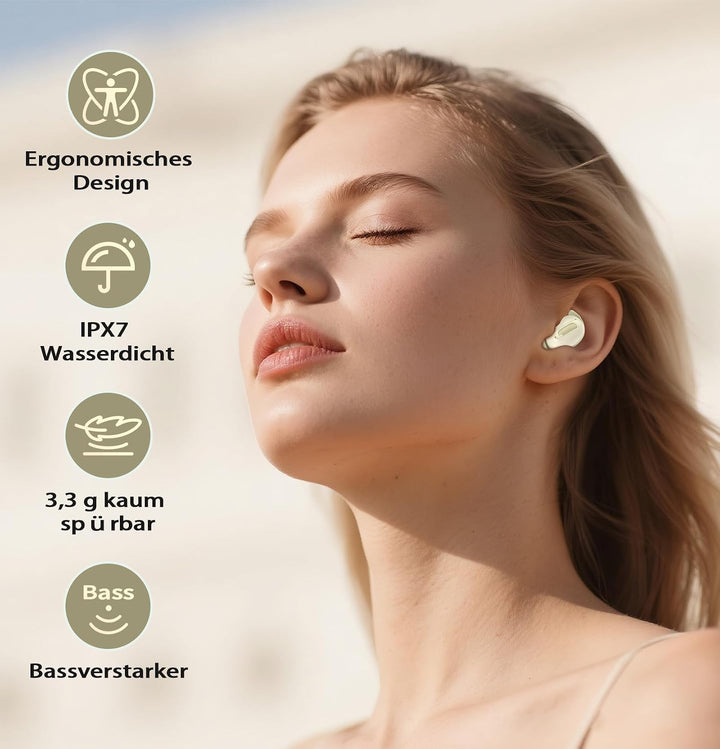 Bluetooth Kopfhörer, Schlafkopfhörer, In-Ear Kopfhörer Kabellos | Bluetooth 5.4, Hi-Fi Sound mit ANC