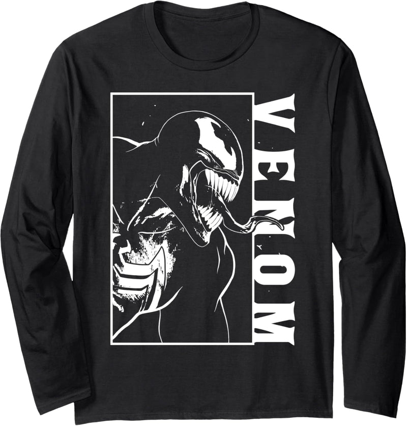 Marvel Venom Side View Tongue Out Langarmshirt