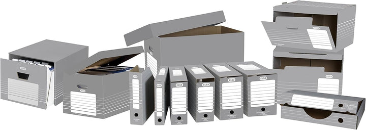 ELBA Archivbox Tric, 50 Stück, 9,5 cm, grau Archivbox 9,5 cm, Archivbox 9,5 cm
