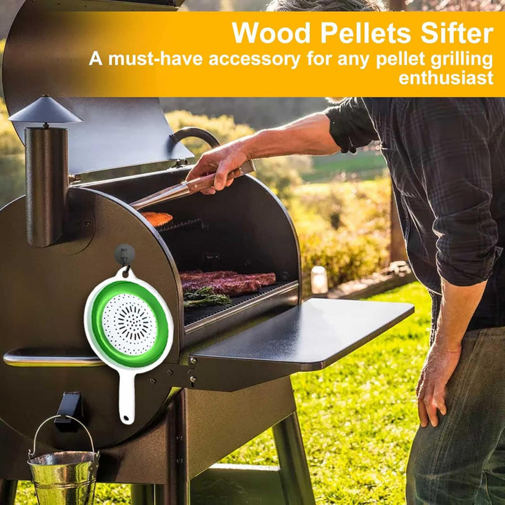 3 x Holzpelletsieb, Pelletsieb, geeignet für Traeger Pellets Pit Boss Pellets, Schmutzsieb für Pelle