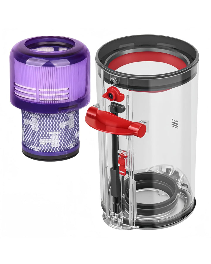 Staubbehälter Ersatz für Dyson V11 V15 SV14 SV17 SV22 SV28 – Grosser Auffangbehälter mit HEPA Filter