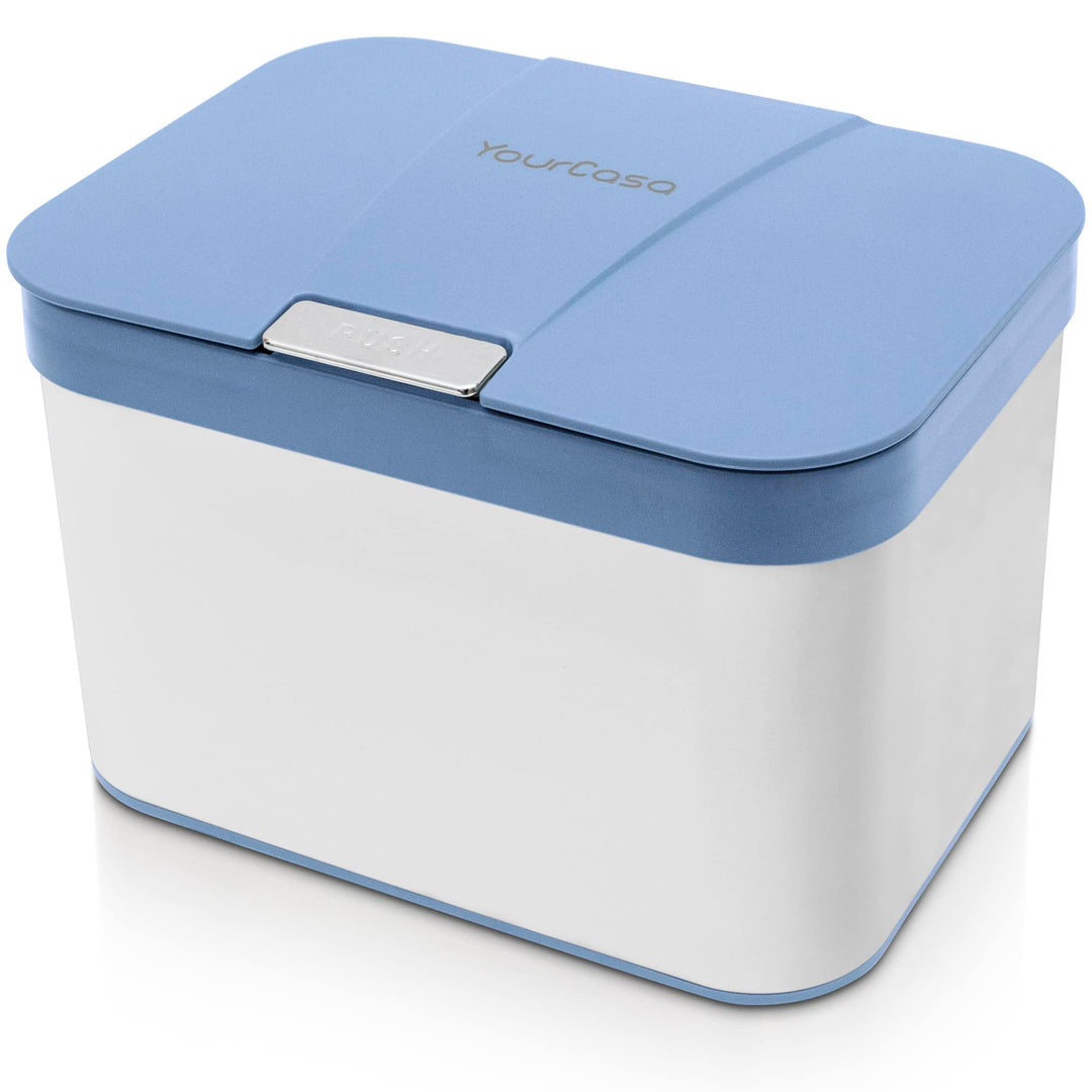 YourCasa® Biomülleimer Küche aus Edelstahl - 4,3L - Komposteimer Küche klein für alltäglichen Biomül