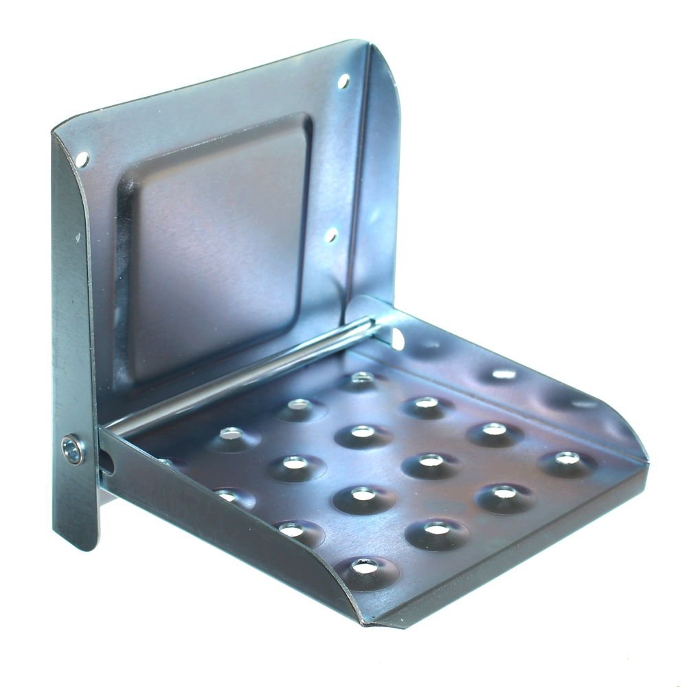 1 grosse Trittstufe klappbar Klapptritt Metall Tritt Stufe Steighilfe für Anhänger Trailer Bordwand