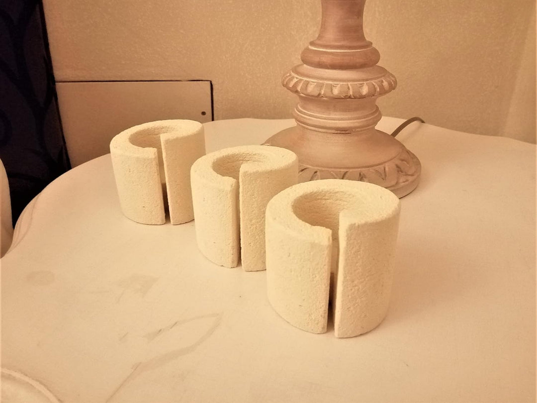 Teelichthalter im 3er-Set, modernes Design-Geschenk für Gastgeschenke oder Dekorationen. Handarbeit.