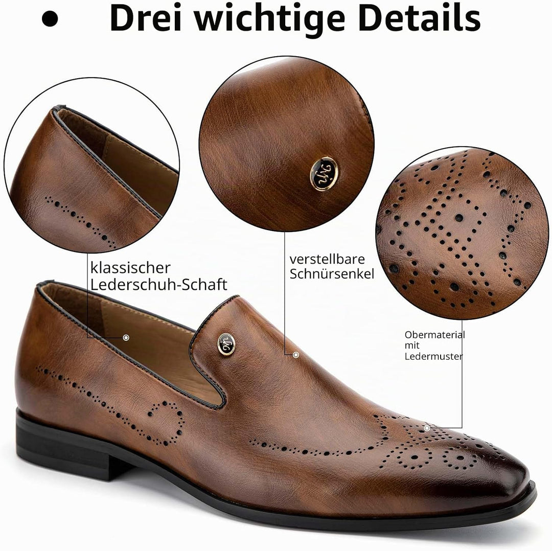 MEIJIANA Herren Mokassins Klassische Herren Anzug Schuhe Elegante Schuhe Leder Sommer Freizeitschuhe