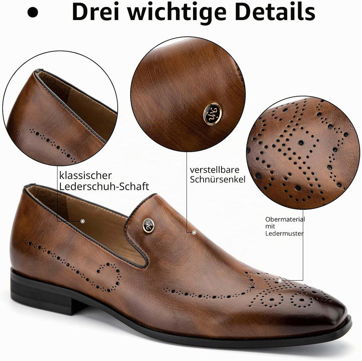 MEIJIANA Herren Mokassins Klassische Herren Anzug Schuhe Elegante Schuhe Leder Sommer Freizeitschuhe