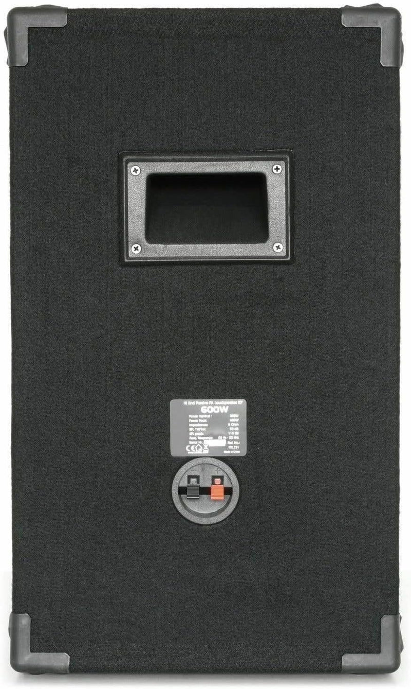 MAX XEN-3510 Passive PA Lautsprecher Set, 700 Watt Partyboxen Set, 10 Zoll Passiv, Disco, DJ Party L