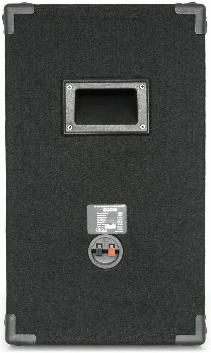 MAX XEN-3508 Passive PA Lautsprecher Set, 500 Watt Partyboxen Set, 10 Zoll Passiv, Disco, DJ Party L