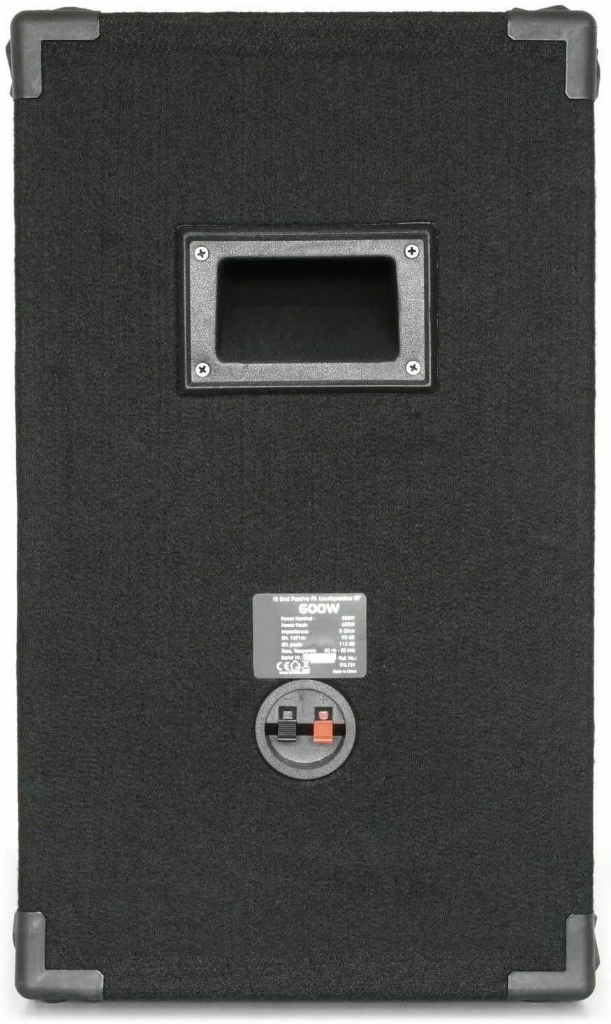 MAX XEN-3508 Passive PA Lautsprecher Set, 500 Watt Partyboxen Set, 10 Zoll Passiv, Disco, DJ Party L
