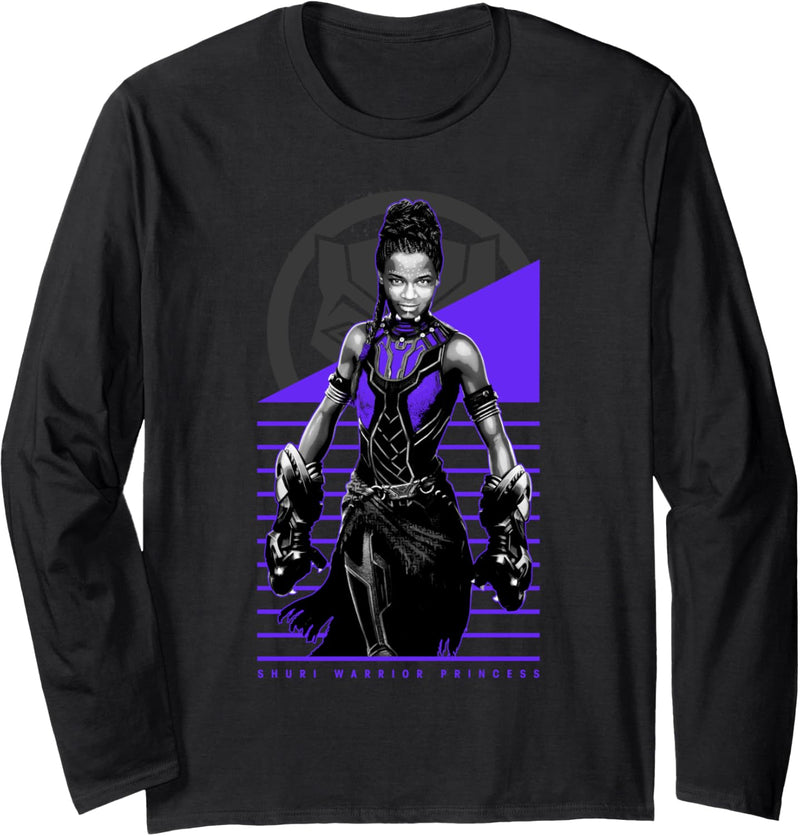 Marvel Black Panther Shuri Warrior Princess Langarmshirt