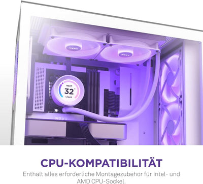 NZXT Kraken Elite 280 RGB - RL-KR28E-W1-280mm AIO CPU Wasserkühlung - 2,36" LCD Display 640x640-2x14