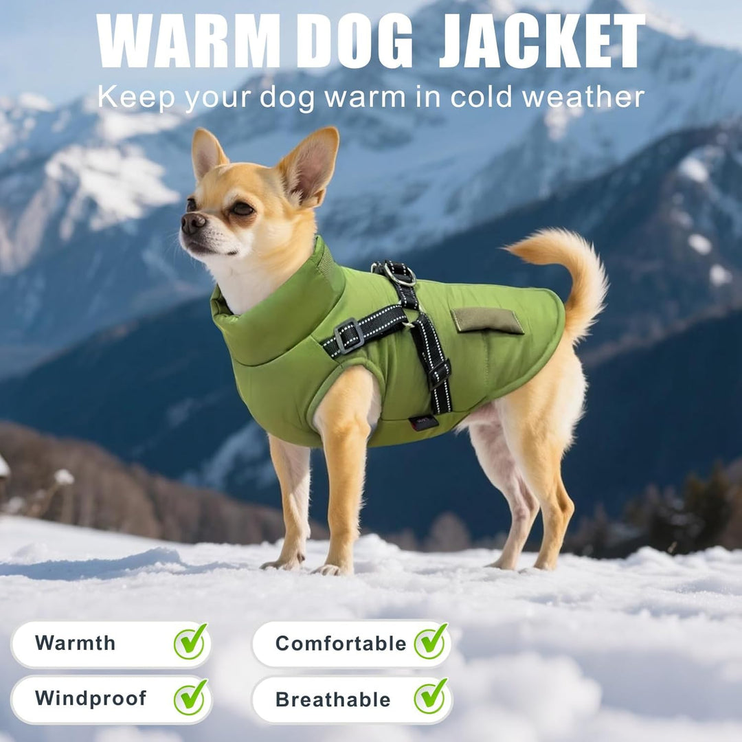 Hunde Winterjacken,Warme Hundemäntel Reflektierend Hundekleidung wasserdichte Welpenweste für kaltes