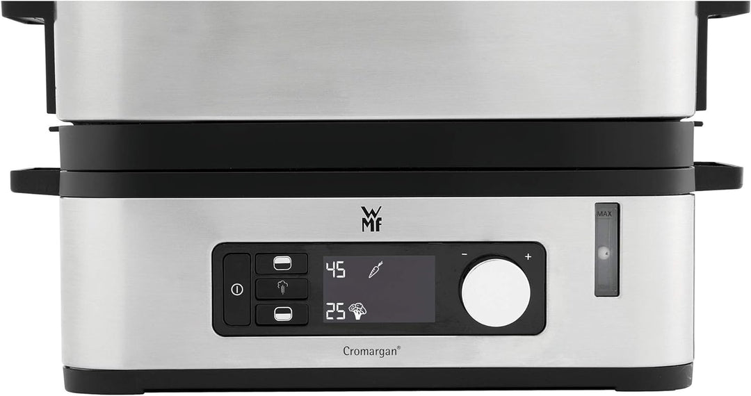 WMF KÜCHENminis Dampfgarer, 2 individuell regulierbare Garräume mit je 2,15 l, Warmhaltefunktion und