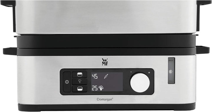 WMF KÜCHENminis Dampfgarer, 2 individuell regulierbare Garräume mit je 2,15 l, Warmhaltefunktion und
