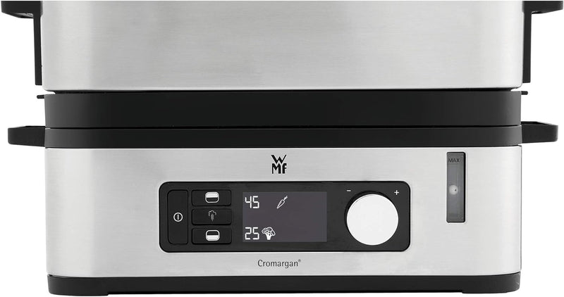 WMF KÜCHENminis Dampfgarer, 2 individuell regulierbare Garräume mit je 2,15 l, Warmhaltefunktion und