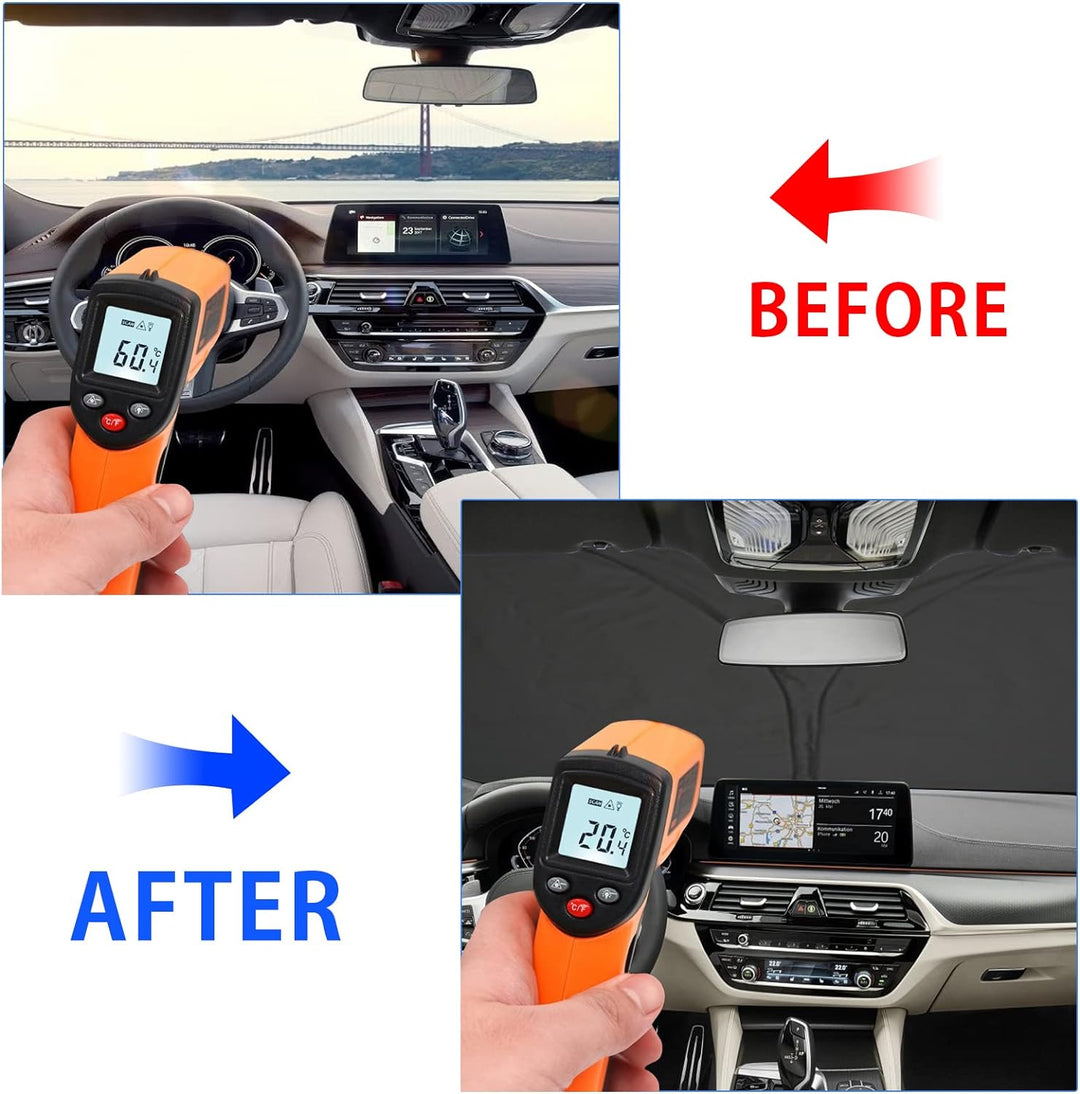 YEE PIN kompatibel mit Volvo XC60 2018-2022 2023 2024 Sonnenschirm Auto，Faltbare Auto Sonnenschutz F