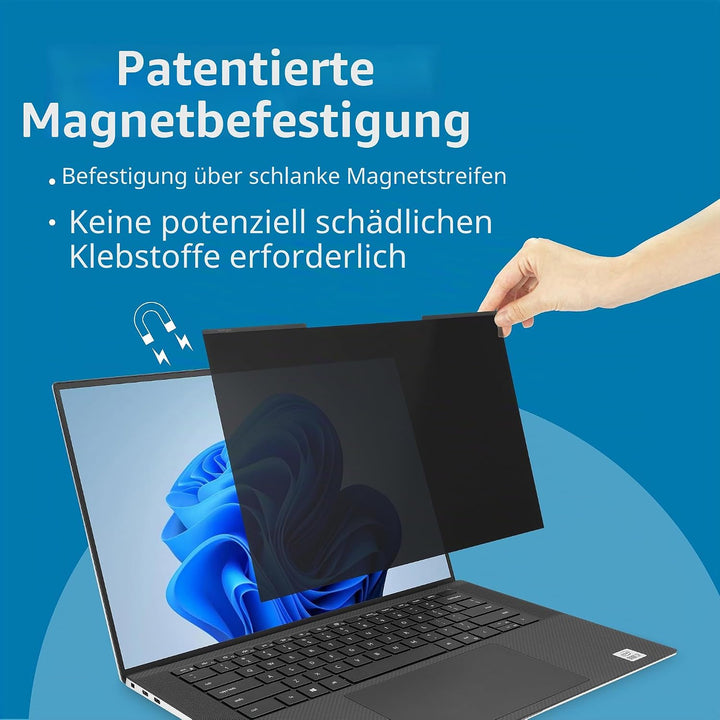 Kensington MagPro™ Magnetischer Blickschutzfilter für Laptops 16 Zoll, 16:10, Magnetische Schutzfoli