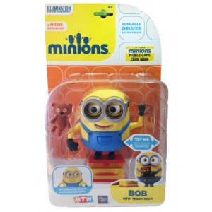 Mondo Toys - Minions 25077 bebaubare und austauschbaren den 13 cm. - 20181 Bob con Teddy Bear