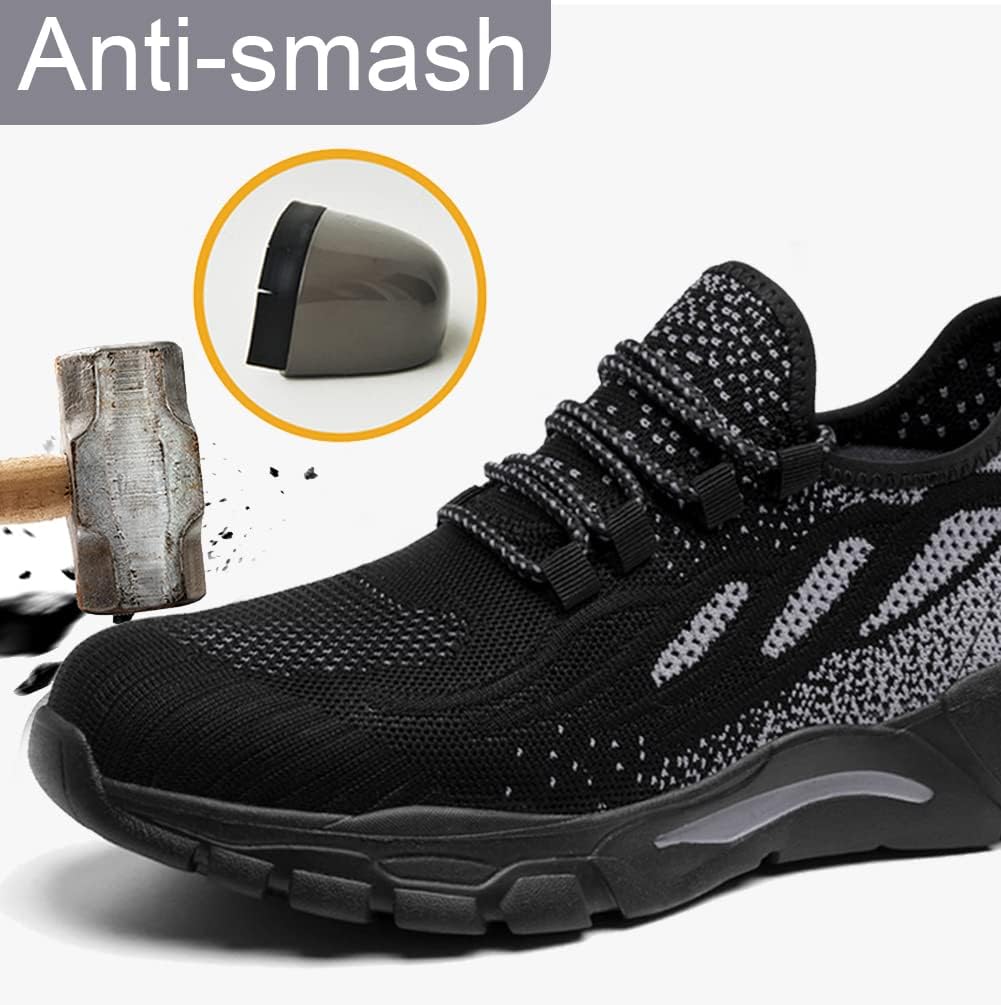 NuCamper Sicherheitsschuhe Arbeitsschuhe Herren Damen Stahlkappenschuhe Sneaker Leicht Atmungsaktive