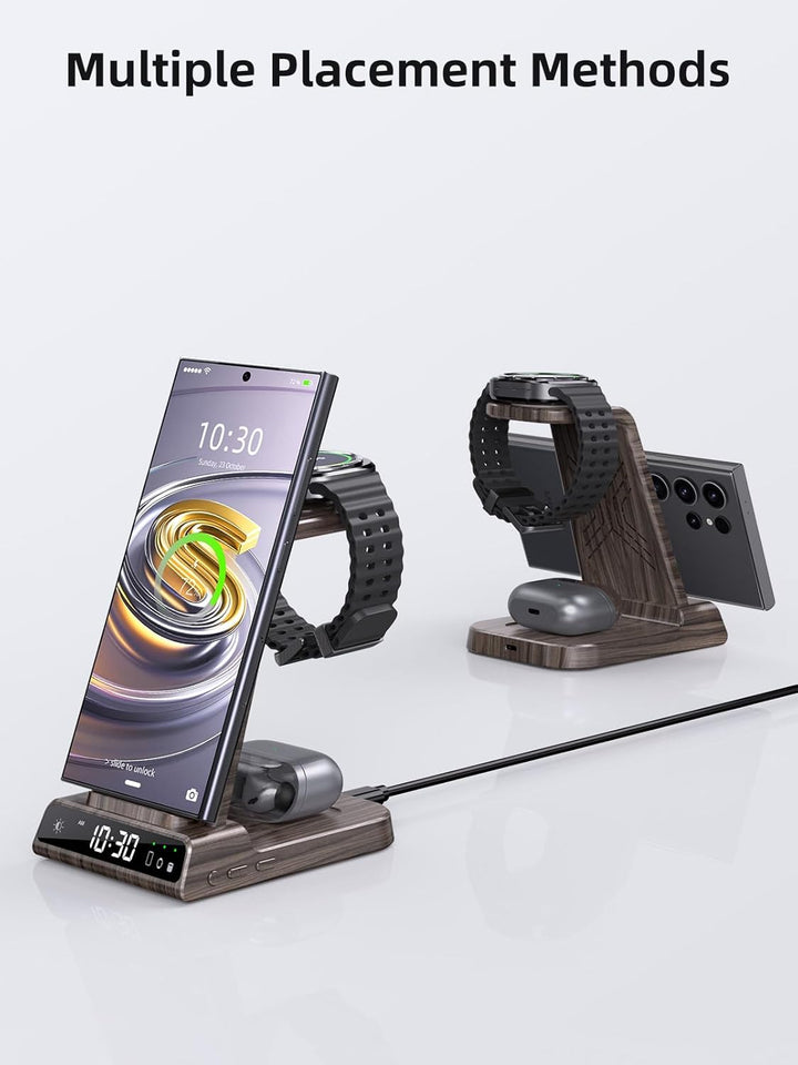 Wireless Charger für Samsung Galaxy S23 Ultra, Induktive ladestation für Samsung Watch 6, 3 in 1 lad