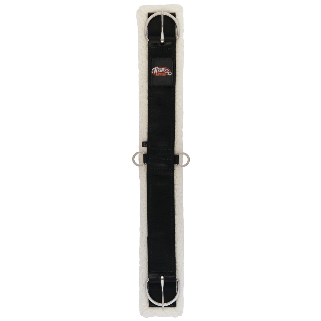 Weaver Leather 35-2385-BK-26 Merino Wolle gefüttert Straight Cinch 32 Inch, 32 Inch