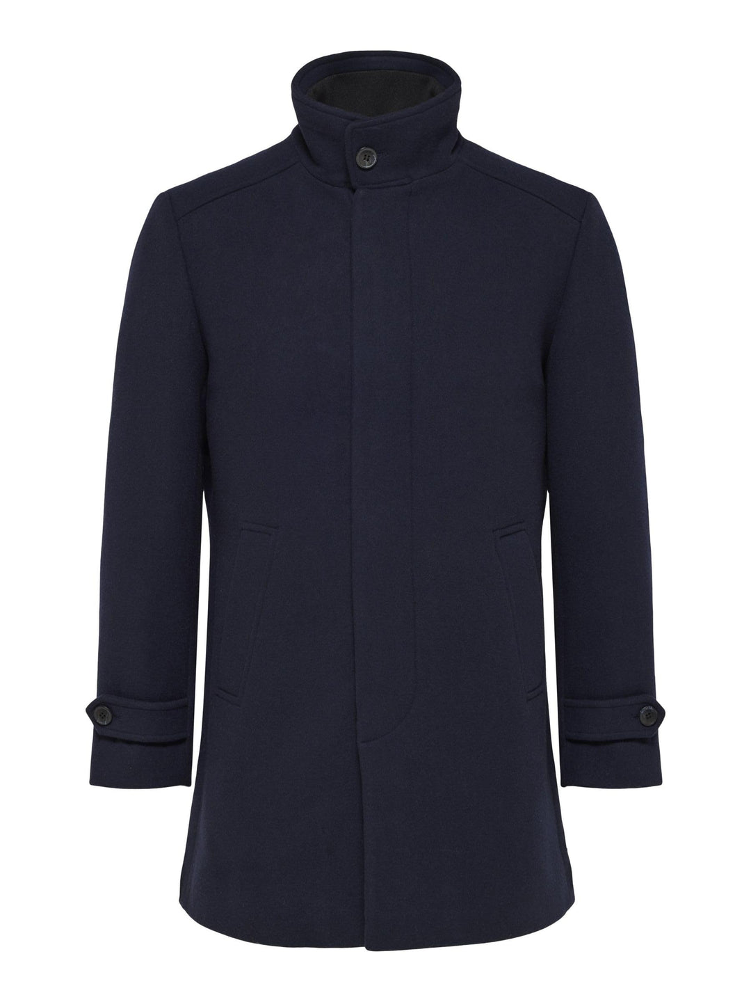SELETED HOMME Herren Slhreuben Wool Coat Noos Kurzmantel XL Blau, XL Blau
