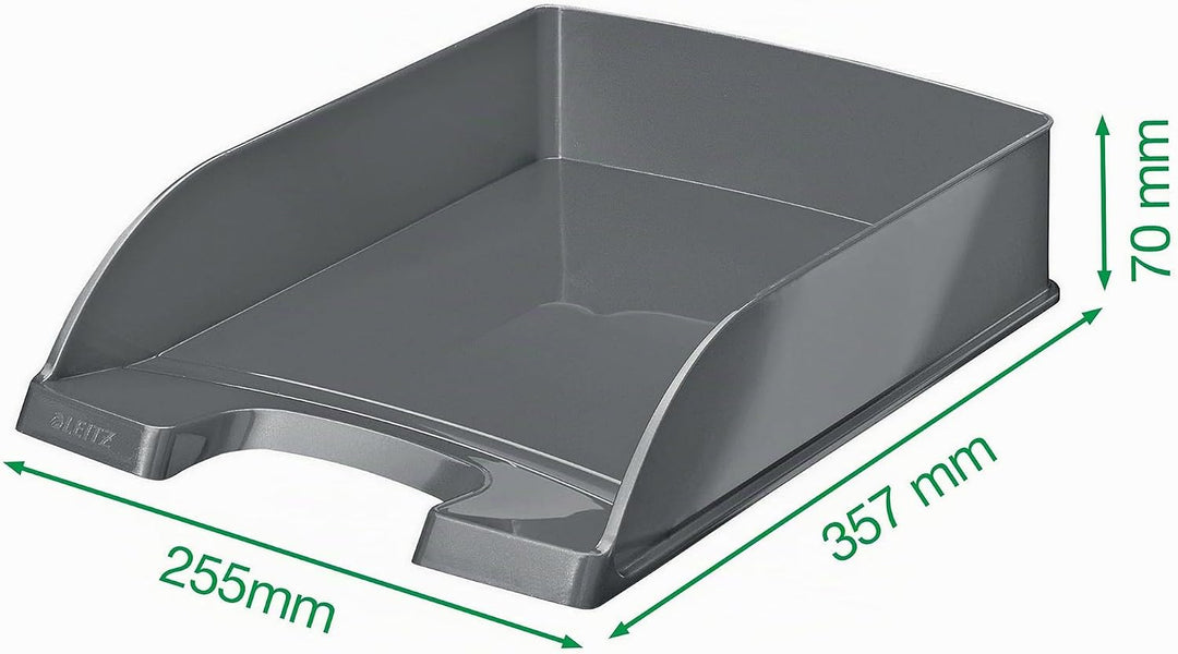 Leitz Briefkorb, A4, 5er Pack, Grün, WOW-Serie, 52263054 Grün 5 Stück, Grün 5 Stück