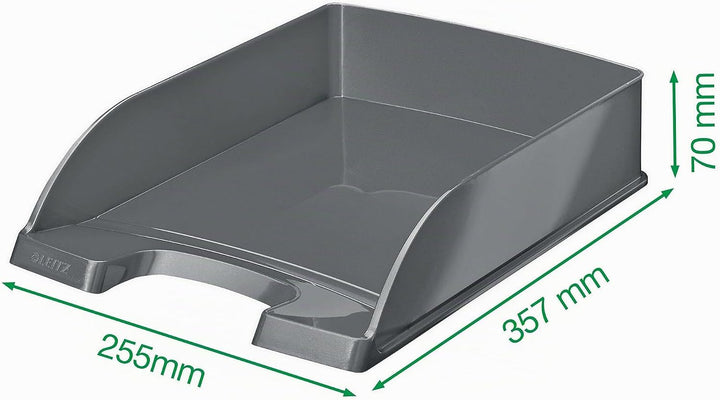 Leitz Briefkorb, A4, 5er Pack, Grün, WOW-Serie, 52263054 Grün 5 Stück, Grün 5 Stück