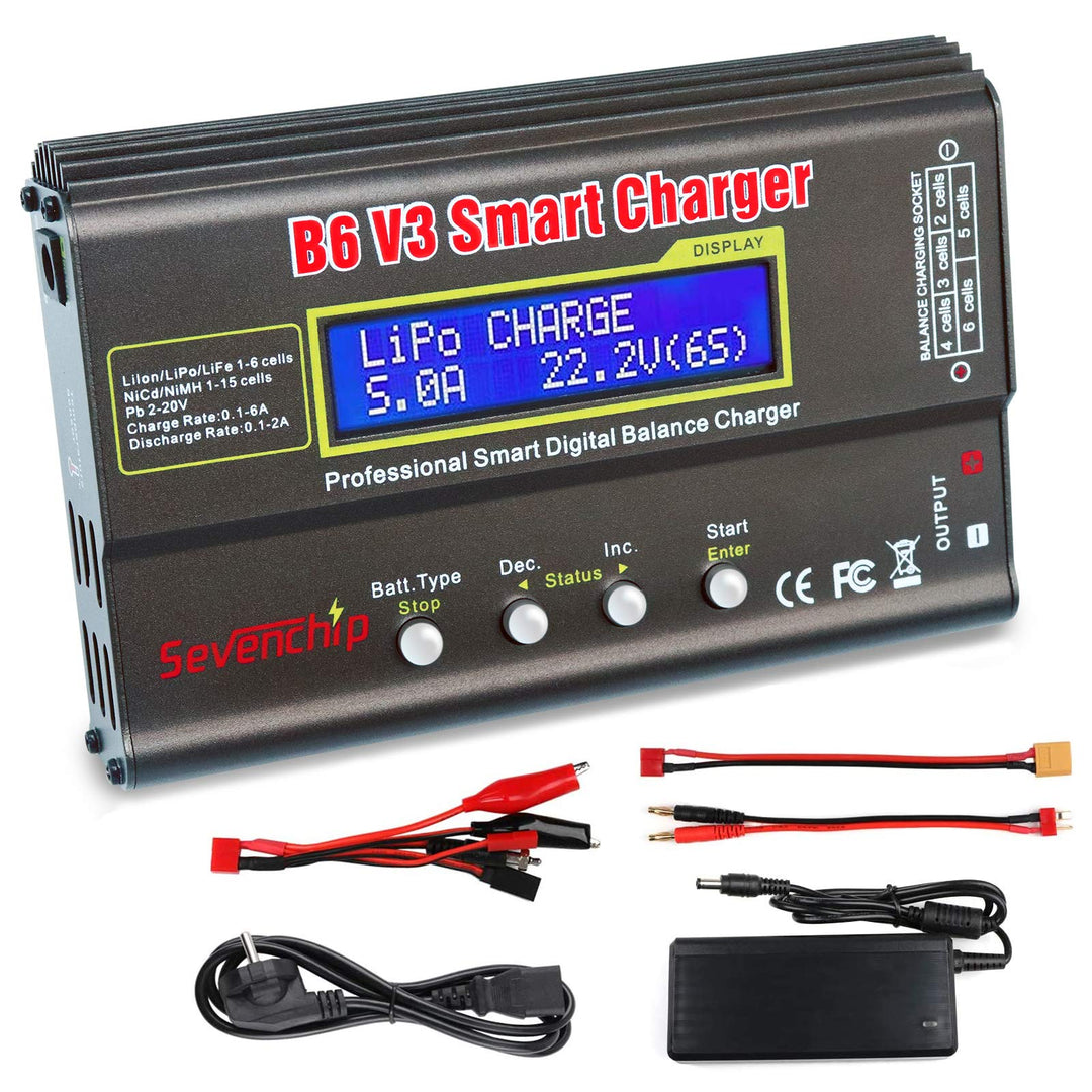 80W Lipo Ladegerät, IMAX B6 V3 lipo ladegerät Balancer für LiPo Li-Ionen-Lebensdauer NiCd NiMH LiHV