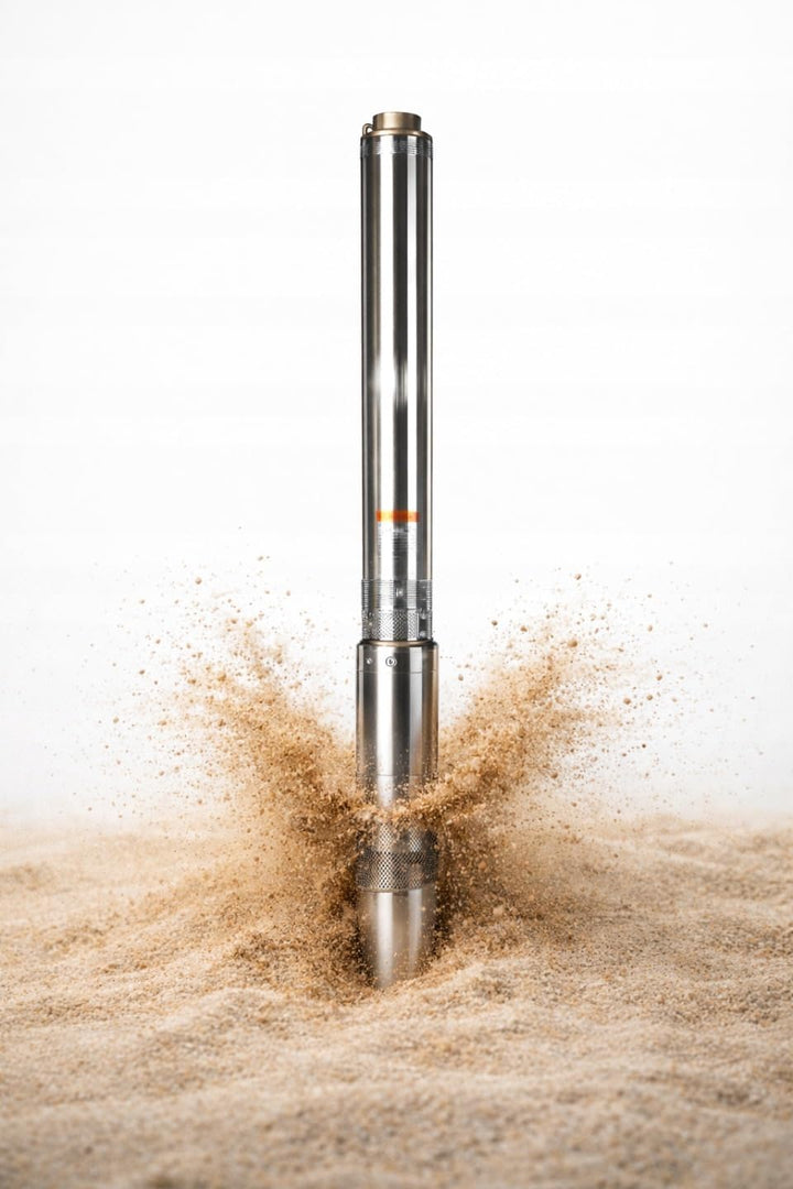 Tiefbrunnenpumpe Wasserpumpe 3.5" 2/11 (550W 4500l/h max Förderhöhe 67m) - Sandverträglich Edelstahl
