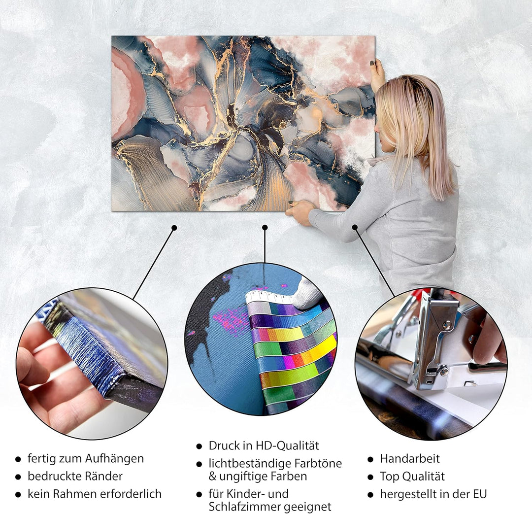 murando - Bilder Abstrakt 120x80 cm Leinwandbild 1 tlg Kunstdruck modern Wandbilder XXL Wanddekorati