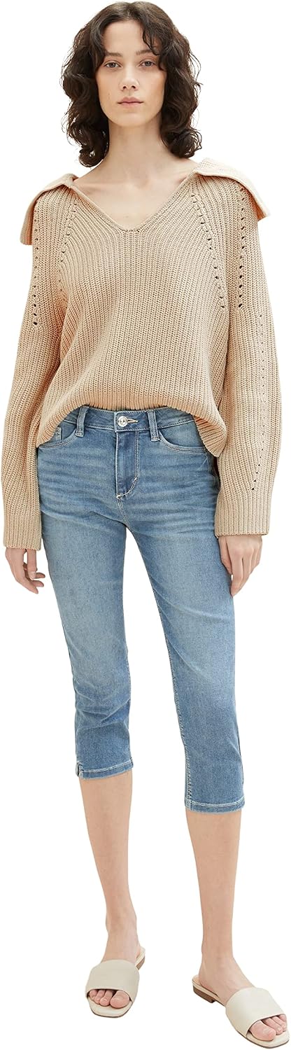 TOM TAILOR Damen Kate Capri Jeans
