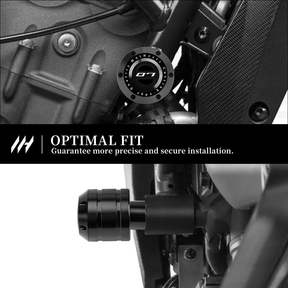 Rahmen-Schutz für Motorräder für MT-07 2013-2025 FZ-07 2013-2024 Sturzpads Rahmenprotektoren Kipp-Sc
