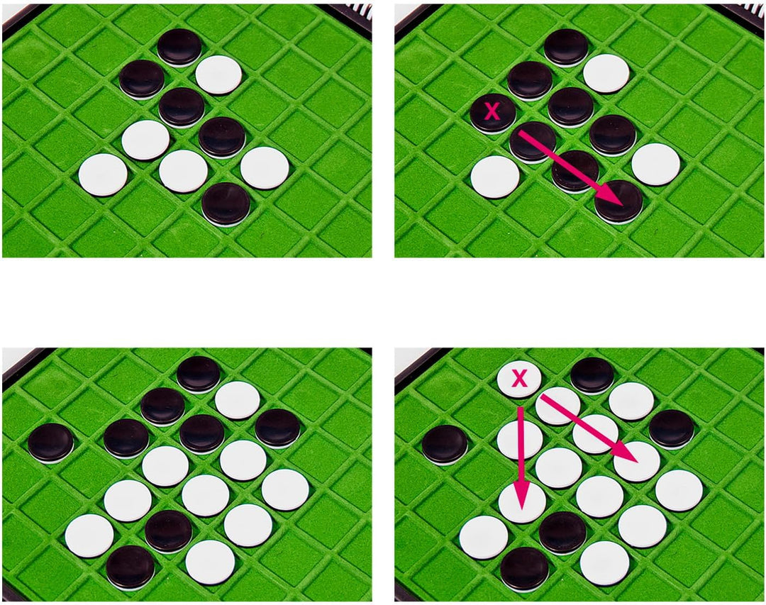 Bandai Spass & Denkspiele – Othello – Gesellschaftsspiel – Strategiespiel – Spieleklassiker - 2 Spie