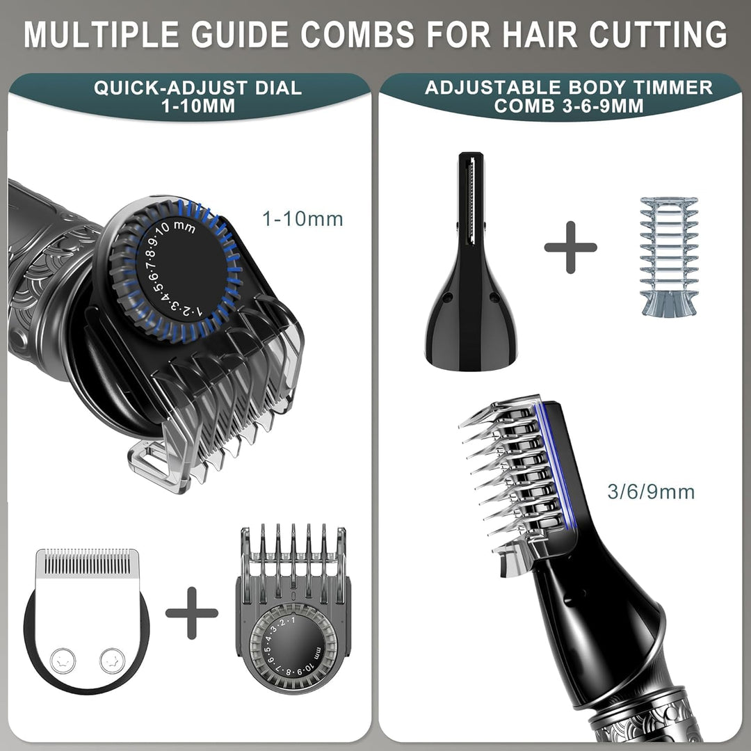 Surker Haarschneidemaschine Set Profi Haarschneider Herren Präzisionstrimmer Barttrimmer Bartschneid