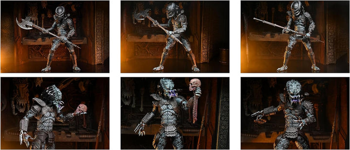 NECA Predator Actionfigur Ultimate Warrior Predator aus Kunststoff, Geschenkverpackung.