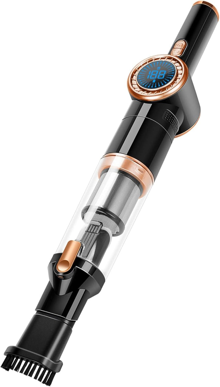 TurboTronic/Akku Handstaubsauger/schwarz-Gold, schwarz-Silber, Silber-orange/kabelloser Akkustabsaug