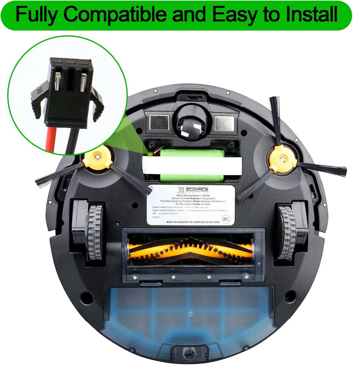 14,4 V 2600 mAh Ersatzakku für Ecovacs Deebot N79 N79S DN622, Li-Ionen-Akku kompatibel mit Tesvor 50