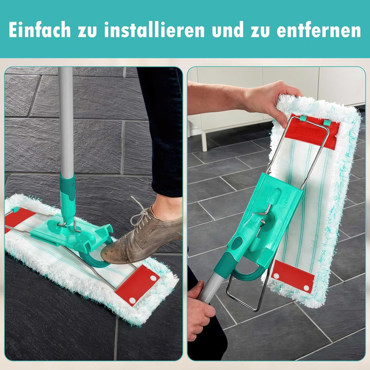 6 Stück Wischbezug für Leifheit Profi XL Micro Duo / Profi XL Cotton Plus, Mikrofaser Ersatzbezug fü