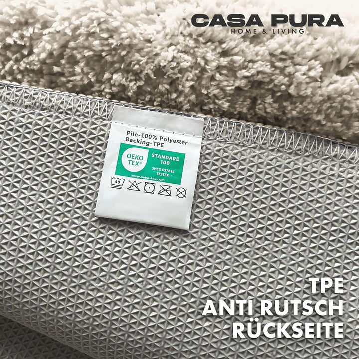 casa pura Badematte Hochflor Sky Soft - Weicher, Flauschiger Badezimmerteppich in Shaggy-Optik - Bad