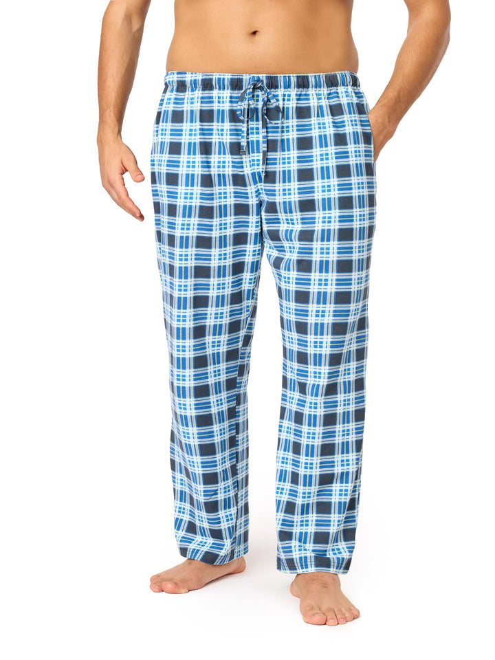 Timone Herren Schlafanzugshose Lang Pyjamahose aus Baumwolle Freizeithose Schlafhose Loungewearhose